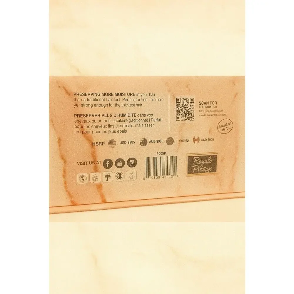 Royale Pink Flat Iron 1.25in Set With Cinderella Heat Resistant Ceramic 450°F